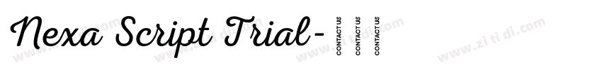 Nexa Script Trial字体转换